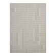 Flax Woven Floor Mat in Light Neutral Beige with White