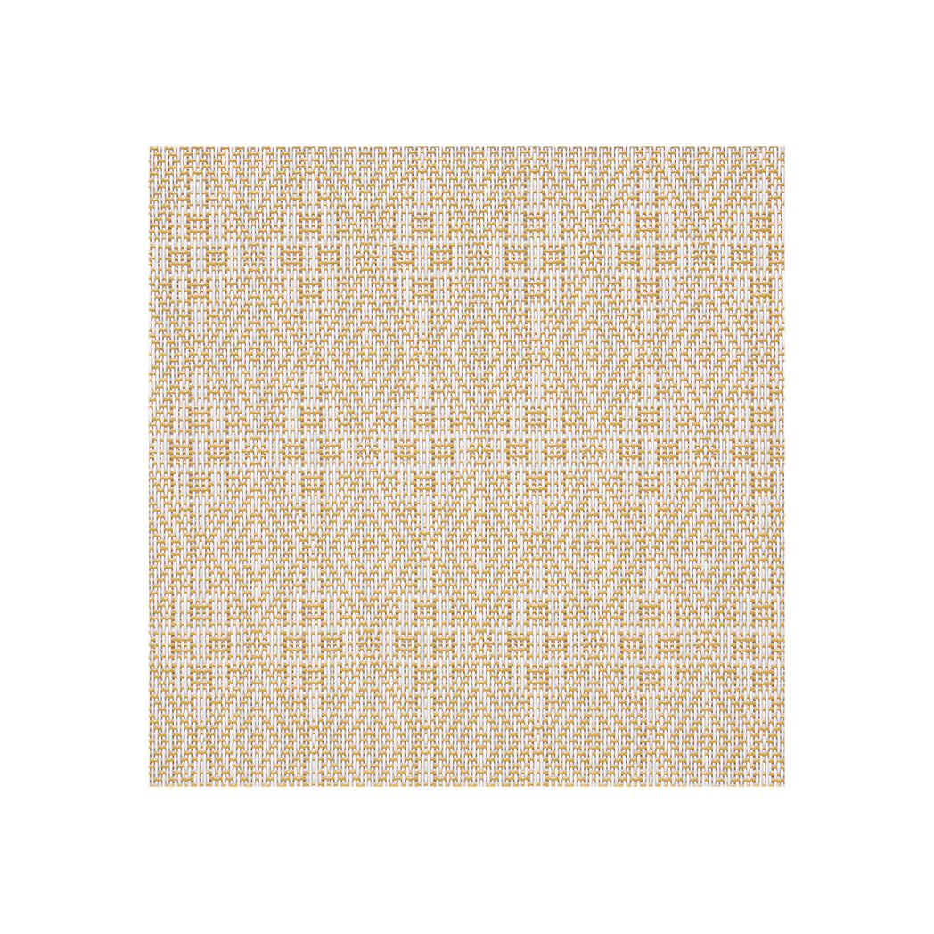 Detail image of Chilewich woven material showcasing texture, color, and pattern of the terrastrand yarn weave.