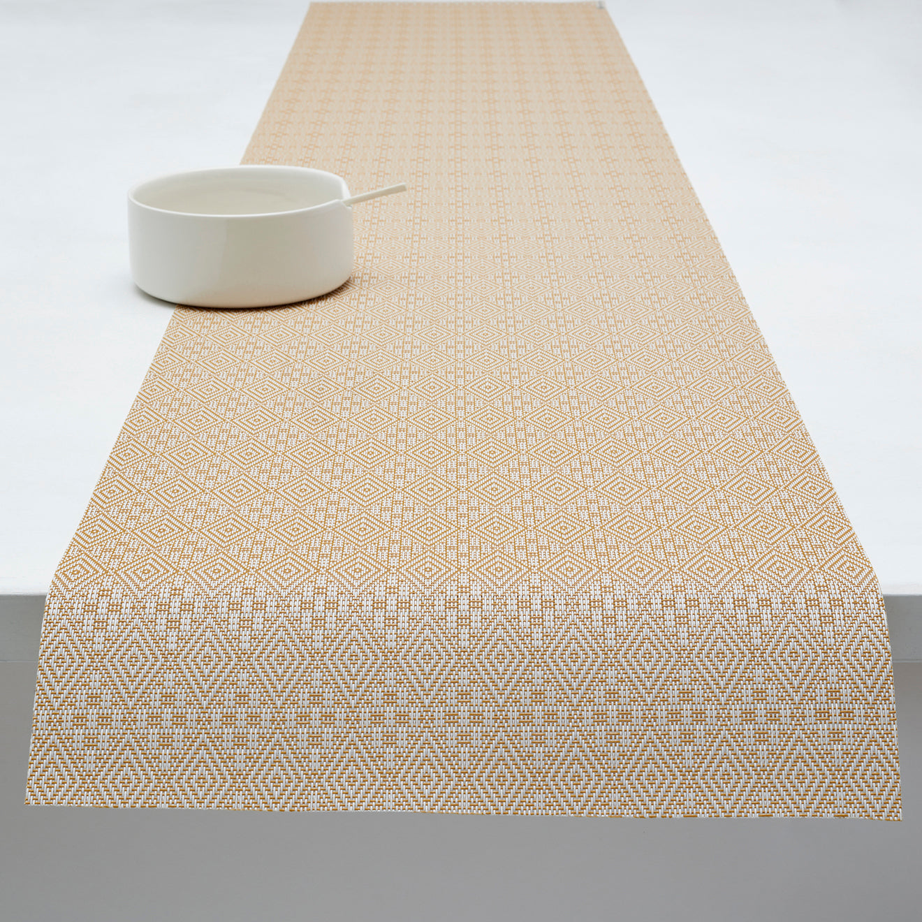 14'' x 72'' Table Runners in Mustard with White