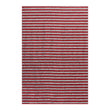 Rectangle Shag Mats in Mix of Red and White