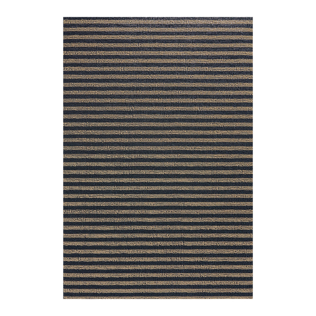 Rectangle Shag Mats in Mix of Light Golden Brown and Dark Navy