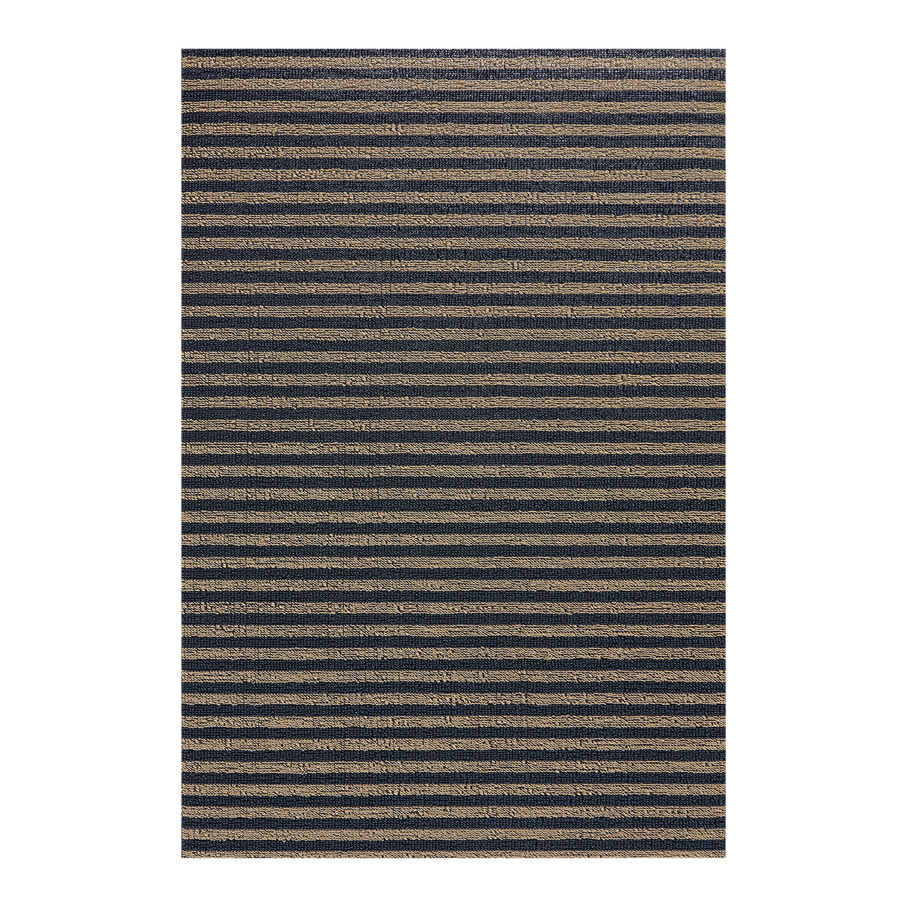 Rectangle Shag Mats in Mix of Light Golden Brown and Dark Navy