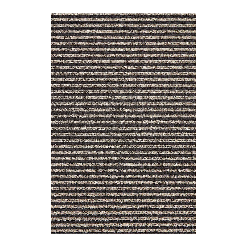 Rectangle Shag Mats in Mix of Cool Dark Grey and White