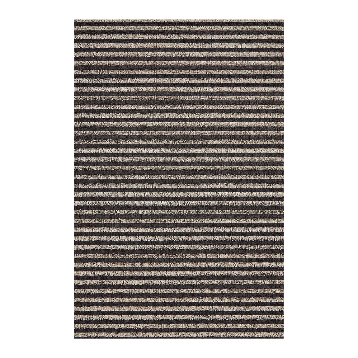 Breton Stripe Shag Mats - Gravel View 1