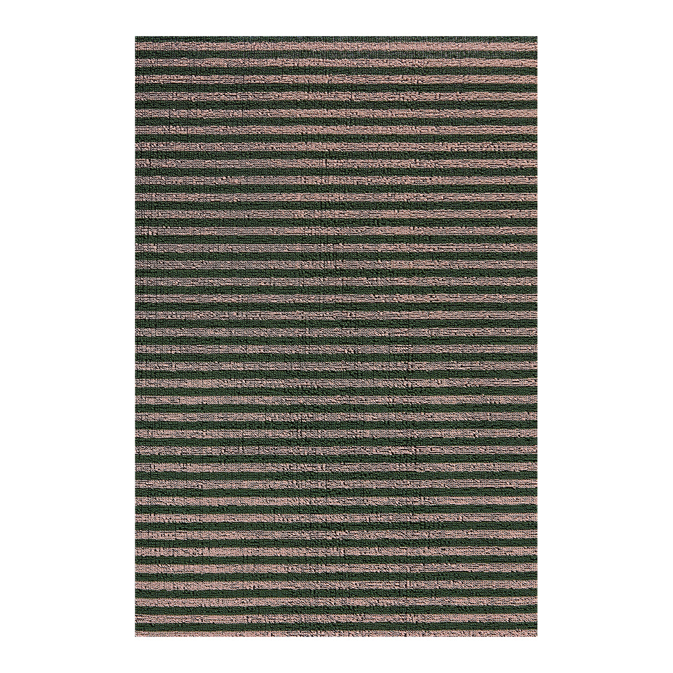 Rectangle Shag Mats in Mix of Light Pink and Midtone Green