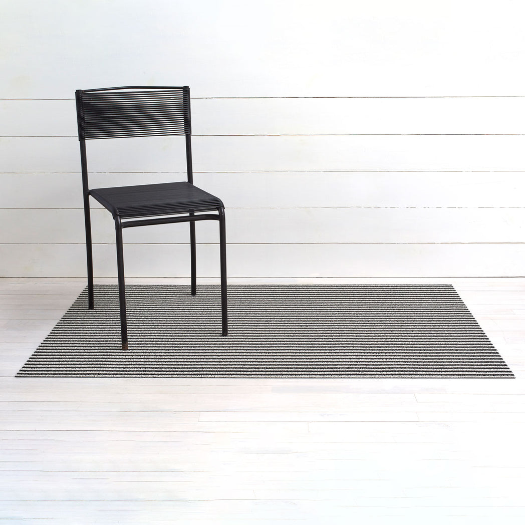 Breton Stripe Shag Mats - Tuxedo Big Mat