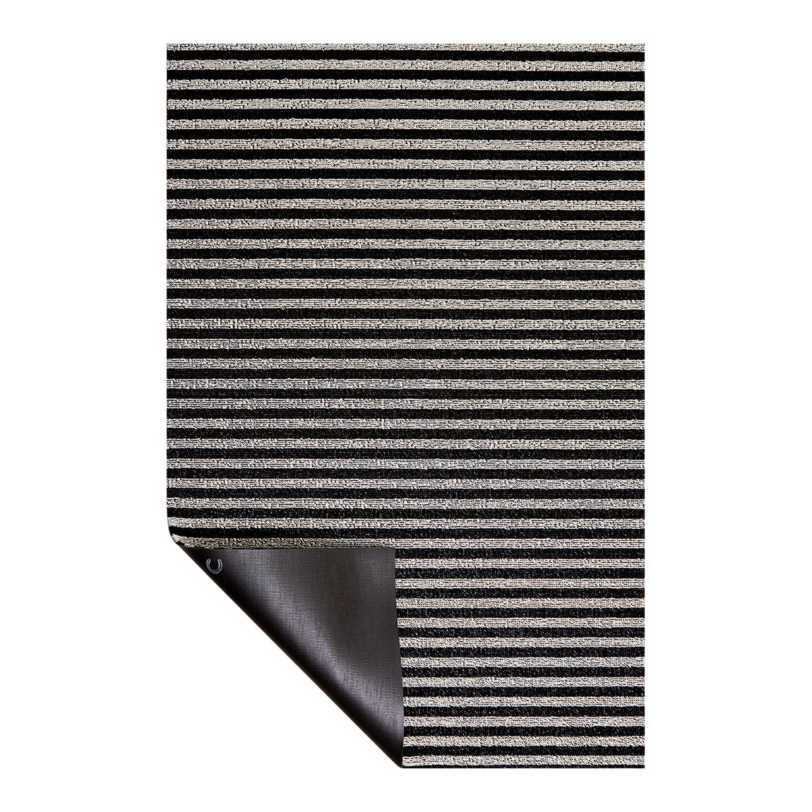 Breton Stripe Shag Mats - Tuxedo