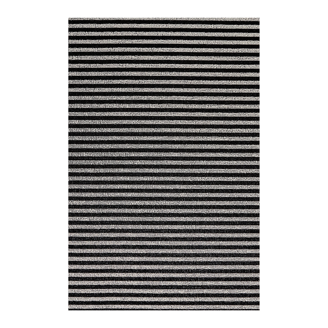 Breton Stripe Shag Mats - Tuxedo View 1
