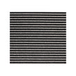 Tuxedo Shag Mat in Mix of Black and White