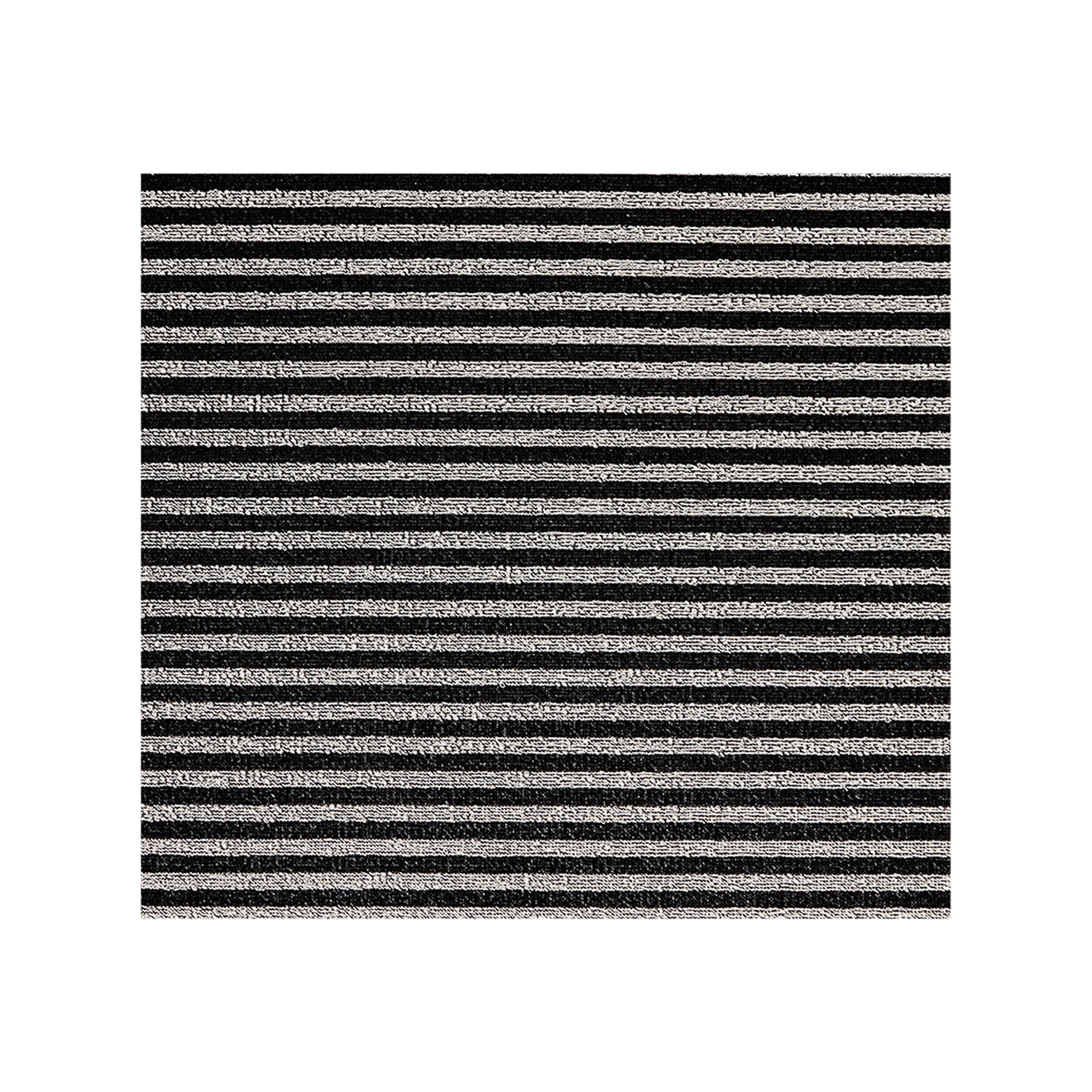 Tuxedo Shag Mat in Mix of Black and White