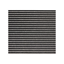 Tuxedo Shag Mat in Mix of Black and White