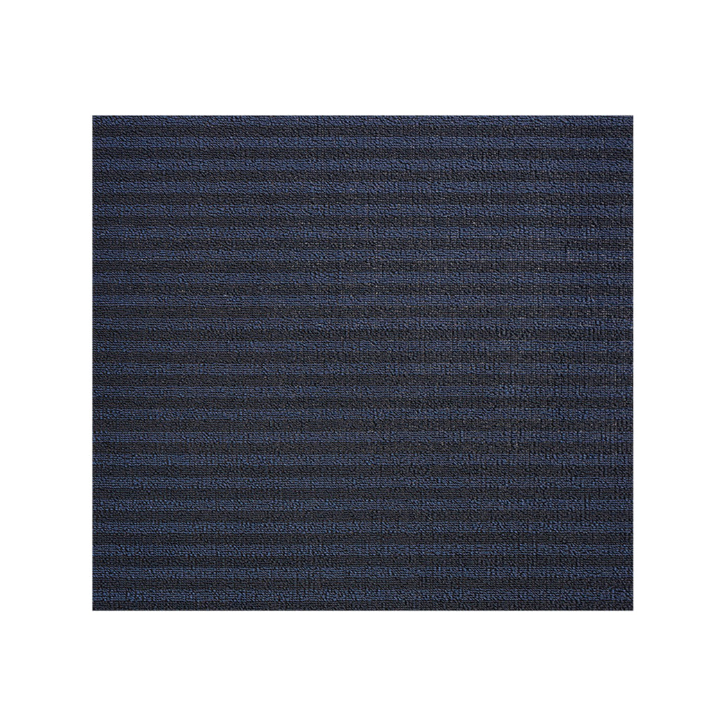 Blueberry Shag Mat in Mix of Midtone Blue Tones