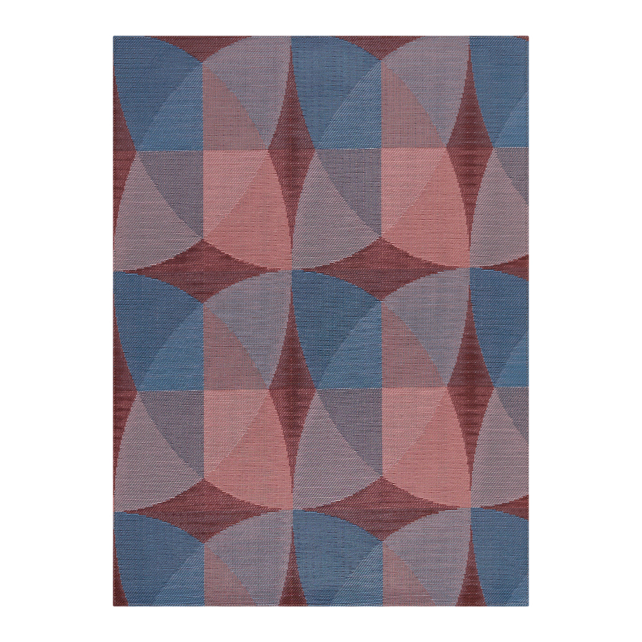 chilewich Canopy Rugs - Raspberry Woven Floor Mat Raspberry