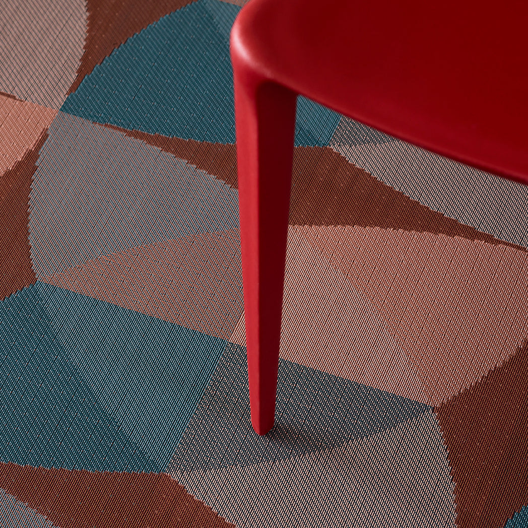 Deep Raspberry Tonal Wave Rug Canopy Rugs - Raspberry