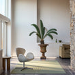 Chilewich woven floor mat in neutral woven terrastrand yarn, durable and stylish for modern living spaces.