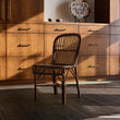 Chilewich woven floor mat in neutral woven terrastrand yarn, durable and stylish for modern living spaces.
