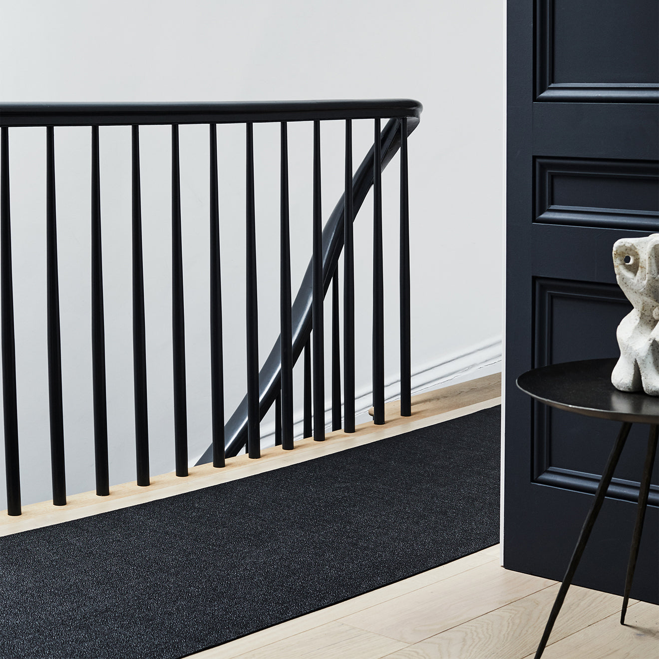 Chilewich woven floor mat in neutral woven terrastrand yarn, durable and stylish for modern living spaces.