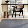 Chilewich woven floor mat in neutral woven terrastrand yarn, durable and stylish for modern living spaces.