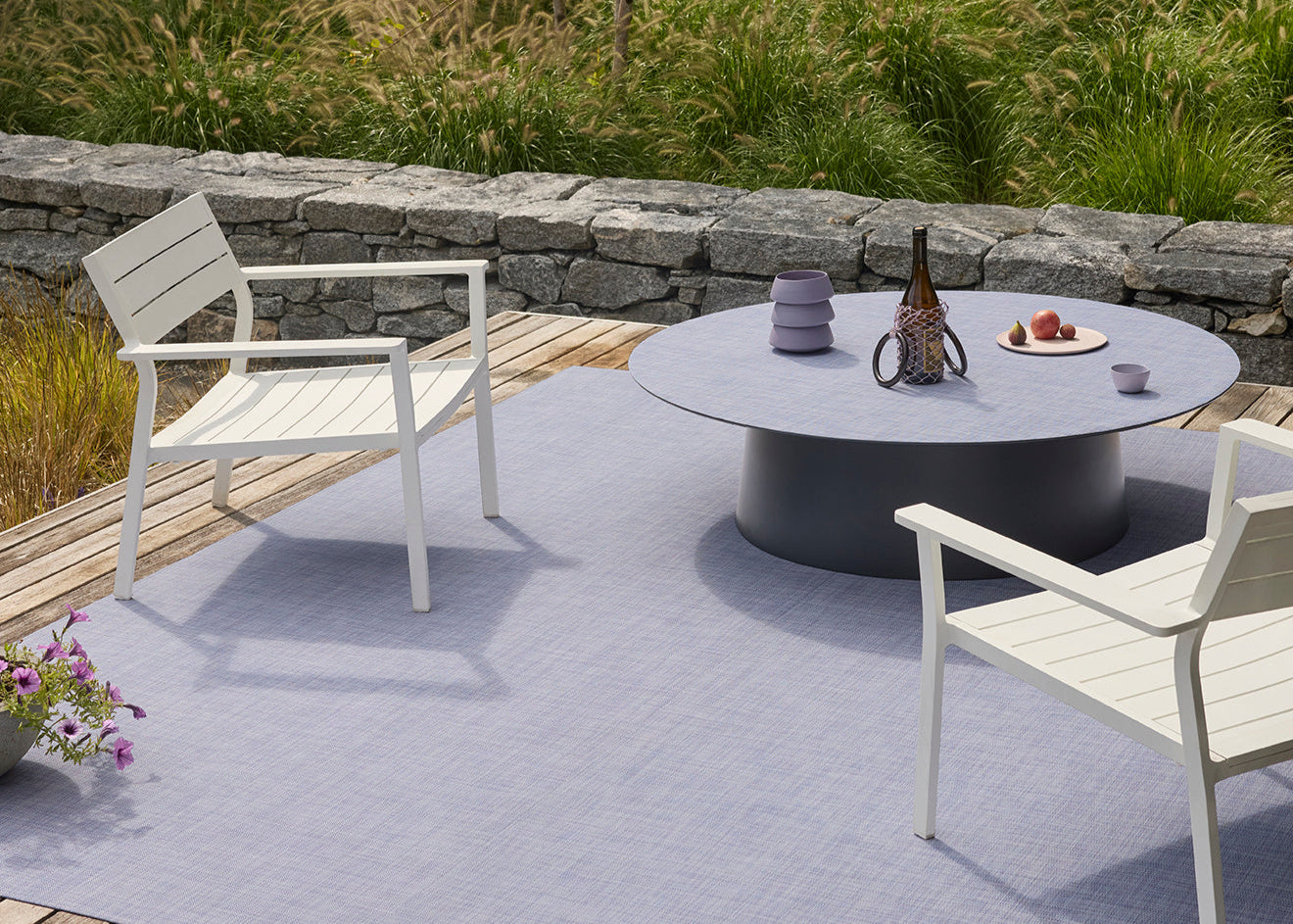 Chilewich4枚 Mini Basketweave36×48 GRAVEL Chilewich Rugs / Mini-Basketweave Gravel + sett – One