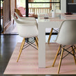 Chilewich woven floor mat in neutral woven terrastrand yarn, durable and stylish for modern living spaces.