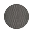 Round Woven Floor Mat in Dark Warm Grey with Light Warm Grey