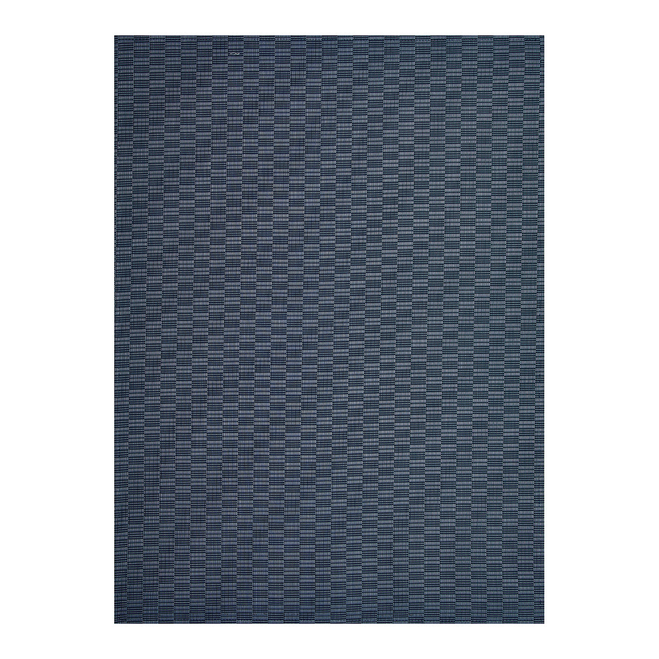 Ocean Woven Floor Mat in Dark Navy Blue with Light Blue