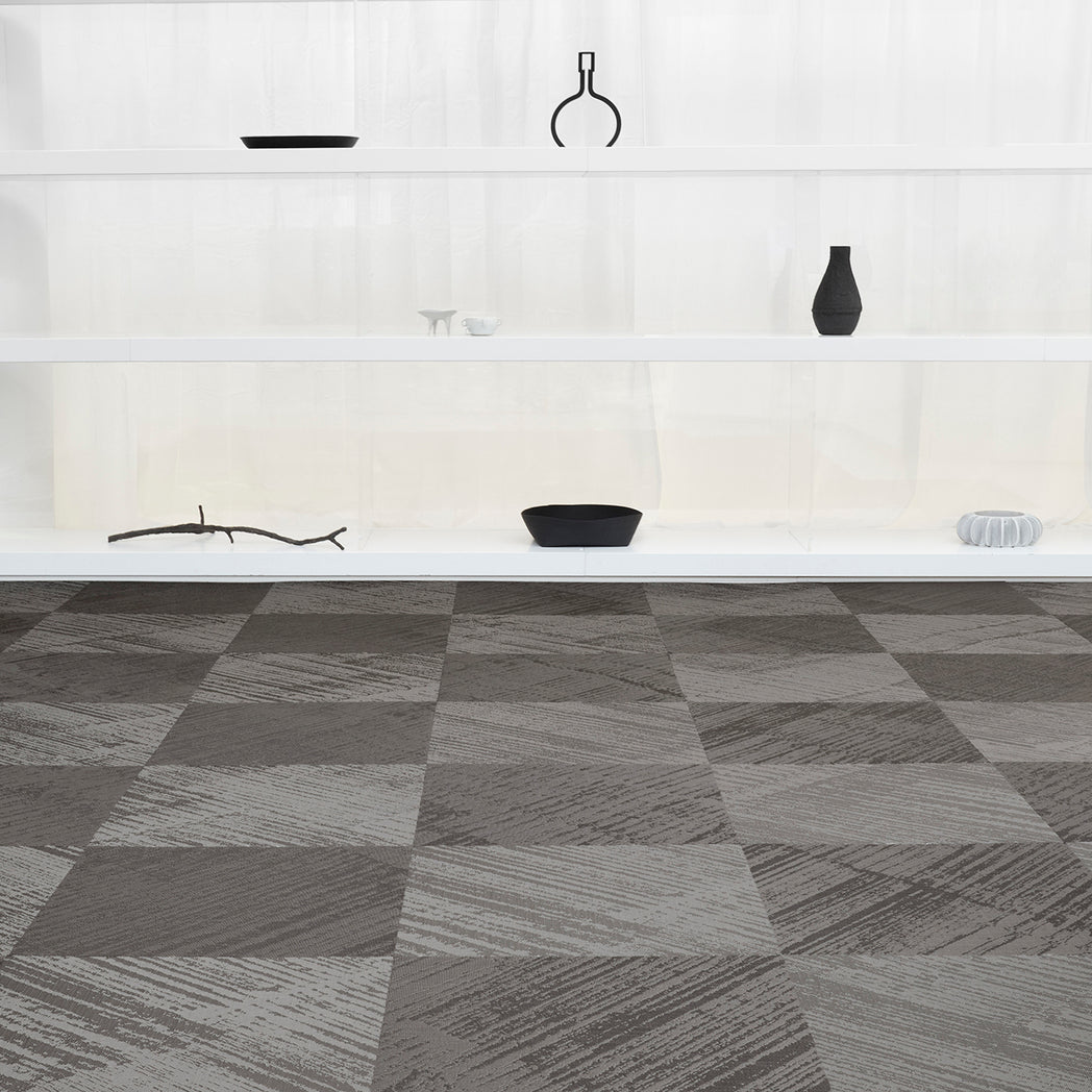 Chilewich woven floor mat in neutral woven terrastrand yarn, durable and stylish for modern living spaces.