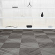 Chilewich woven floor mat in neutral woven terrastrand yarn, durable and stylish for modern living spaces.