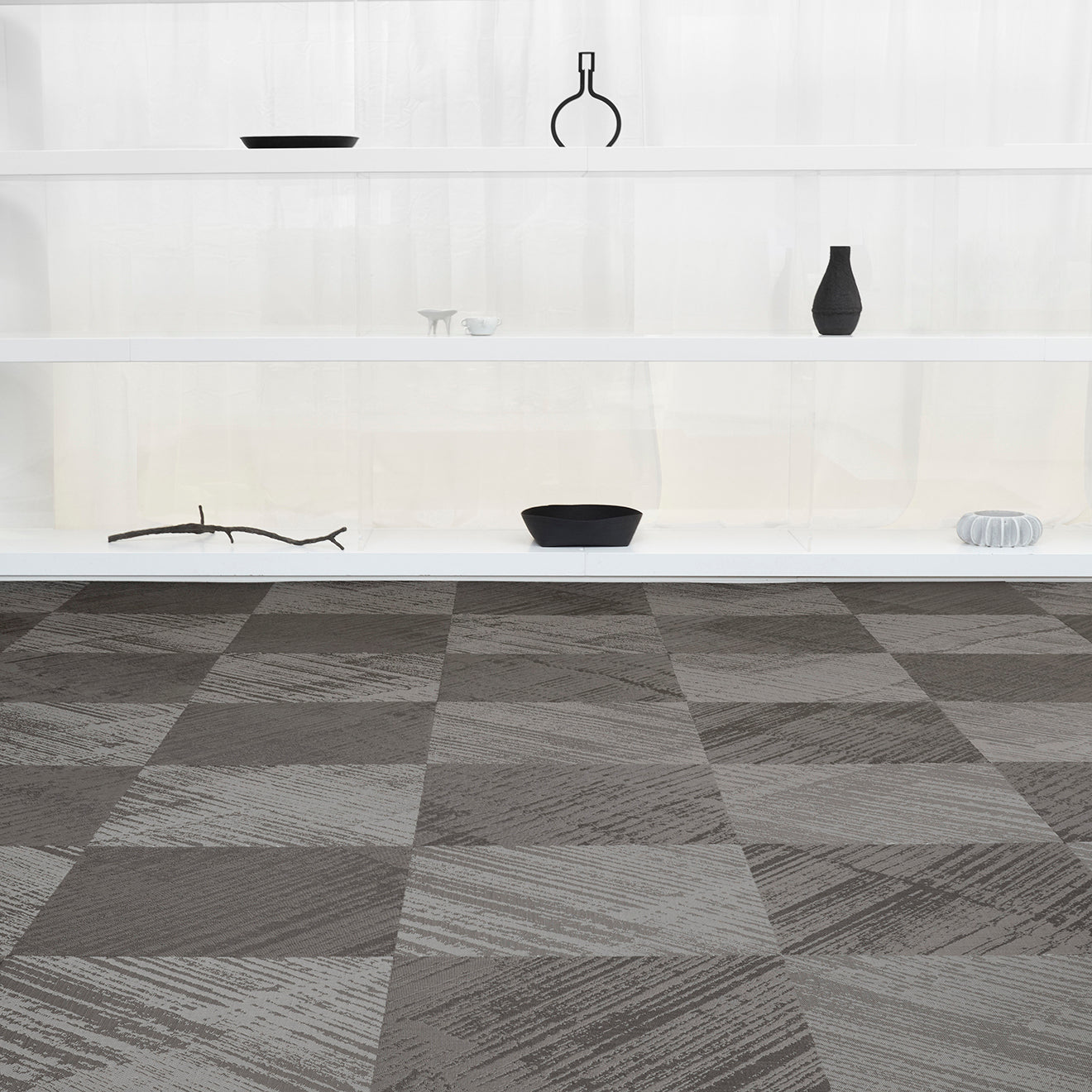 Chilewich woven floor mat in neutral woven terrastrand yarn, durable and stylish for modern living spaces.