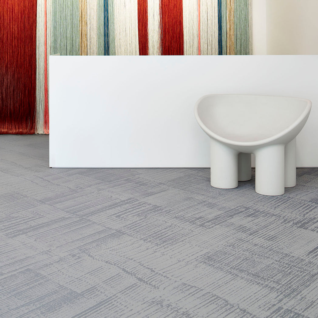 Chilewich woven floor mat in neutral woven terrastrand yarn, durable and stylish for modern living spaces.