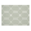 Rectangle Placemats in Muted Light Blue Green Base with White Accents