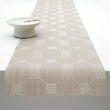 14'' x 72'' Table Runners in Midtone Neutral Beige with White Accents 