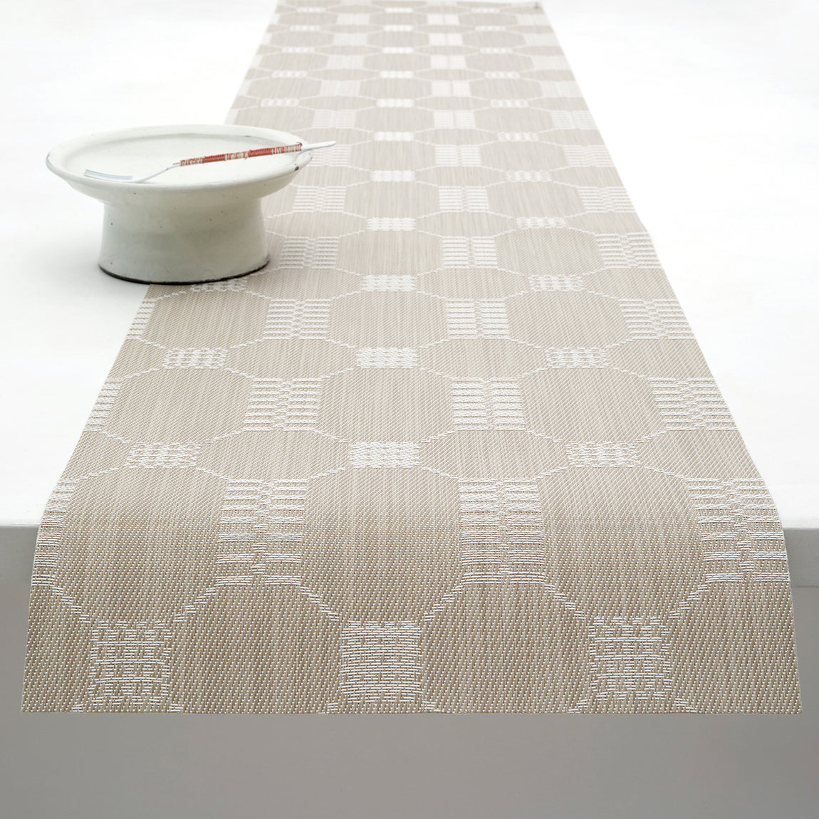Coverlet Table Runners - Flax View 1