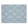 Rectangle Placemats in Muted Light Blue with White Accents