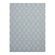 Sea Woven Floor Mat in Muted Light Blue with White