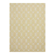 Wheat Woven Floor Mat in Mustard with White