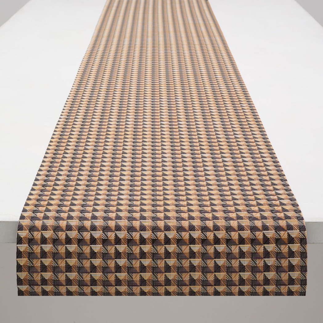 Detail image of Chilewich woven material showcasing texture, color, and pattern of the terrastrand yarn weave.