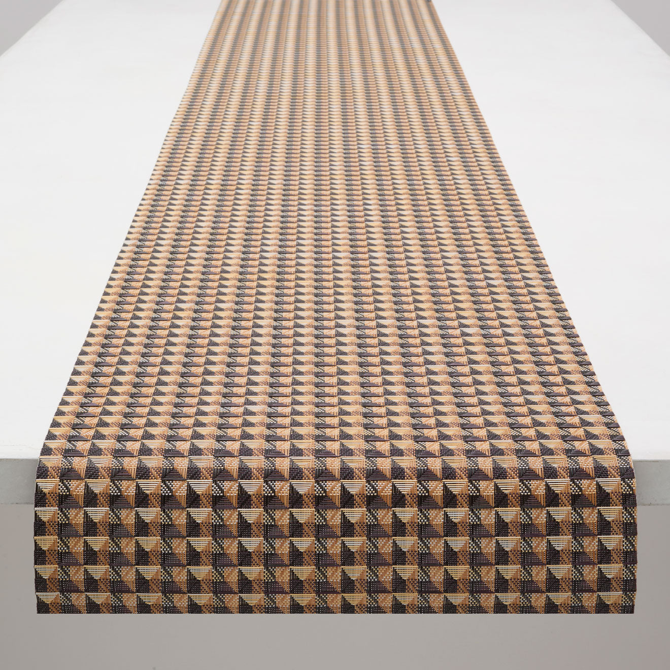 Detail image of Chilewich woven material showcasing texture, color, and pattern of the terrastrand yarn weave.