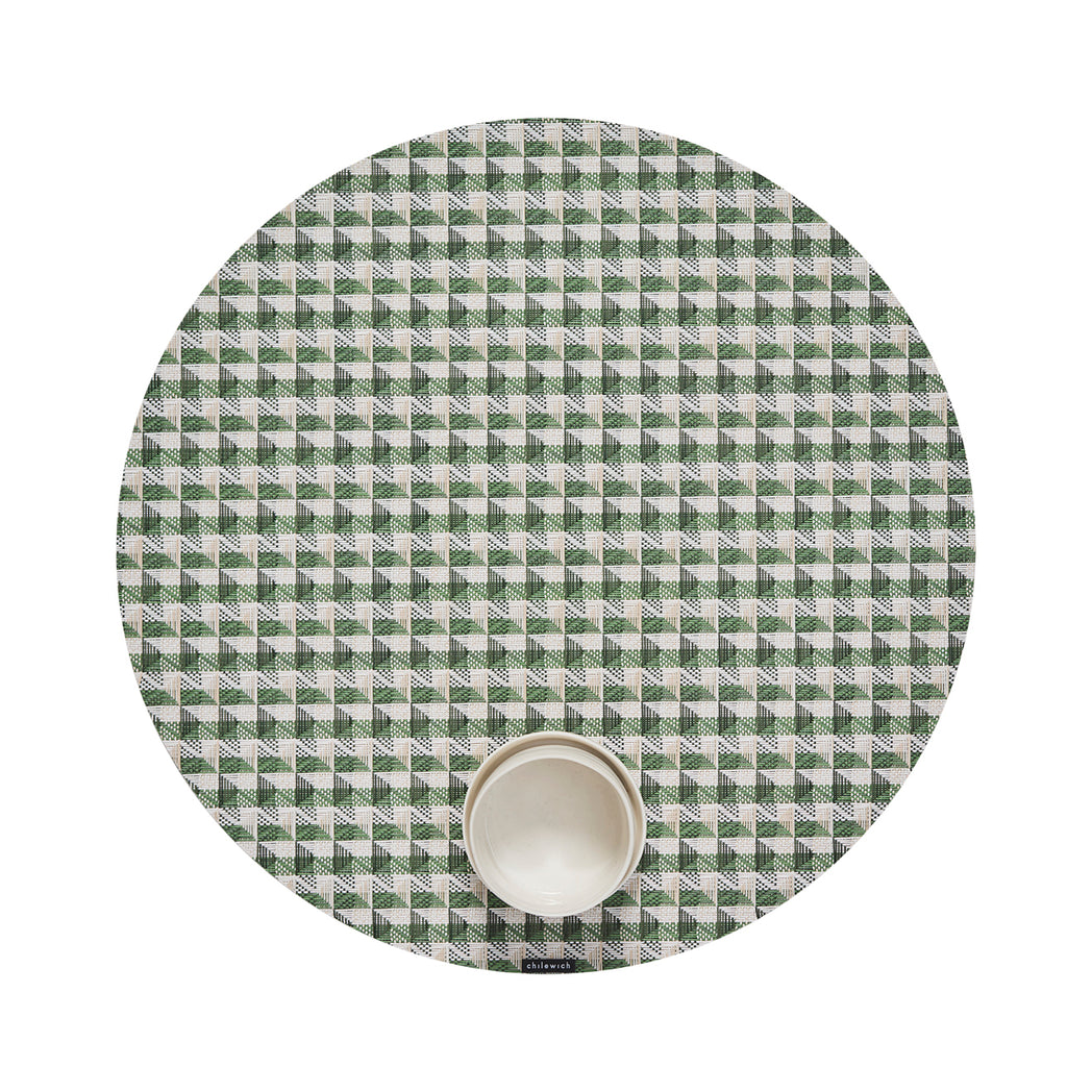 Chilewich woven placemat with subtle texture and contemporary design, ideal for dining and tabletop decor.