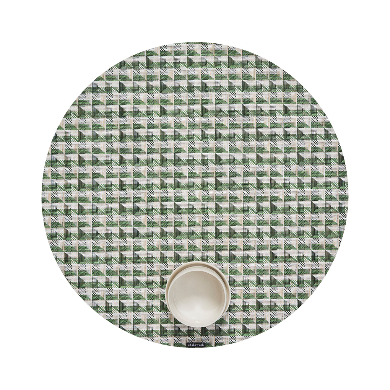 Chilewich woven placemat with subtle texture and contemporary design, ideal for dining and tabletop decor.