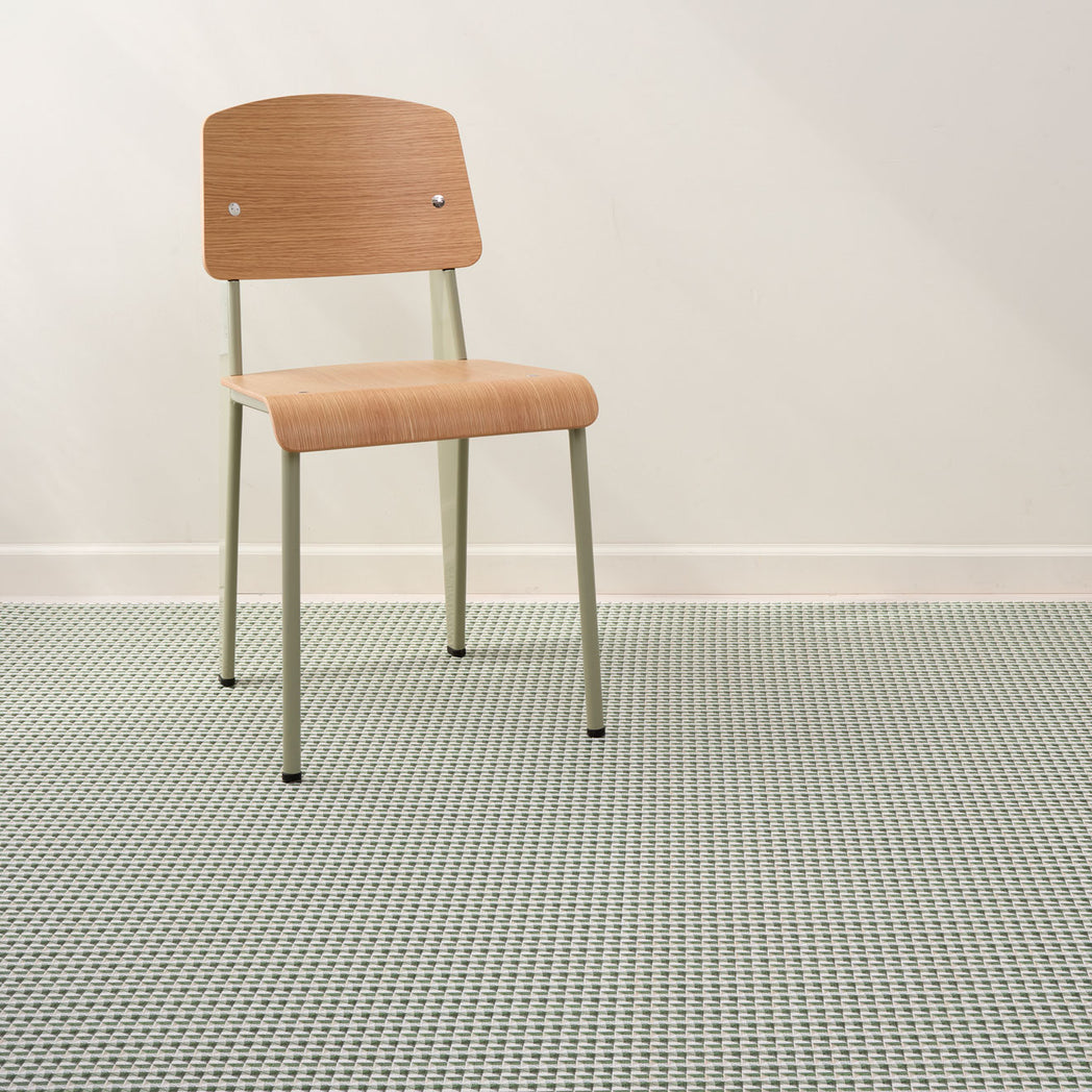 Detail image of Chilewich woven material showcasing texture, color, and pattern of the terrastrand yarn weave.
