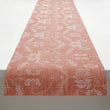 Damask Table Runners - Burnt Coral With Prop
