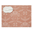 Damask Placemats - Burnt Coral With Prop