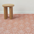 Damask Rugs - Burnt Coral With Prop