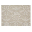 Rectangle Placemats in Midtone Neutral Beige with White Accents 