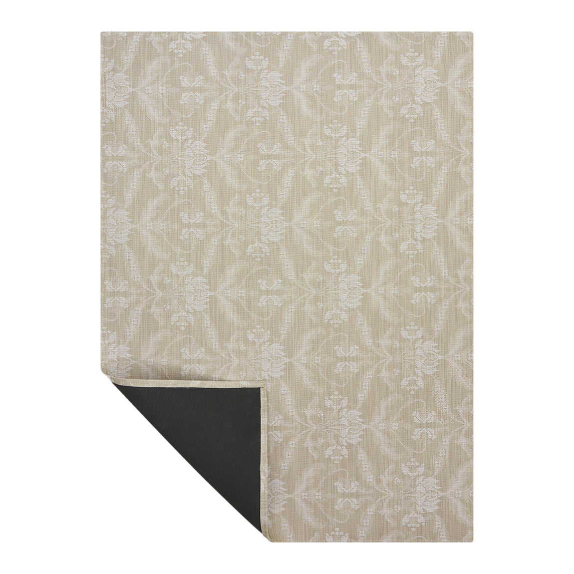Damask Rugs - Flax