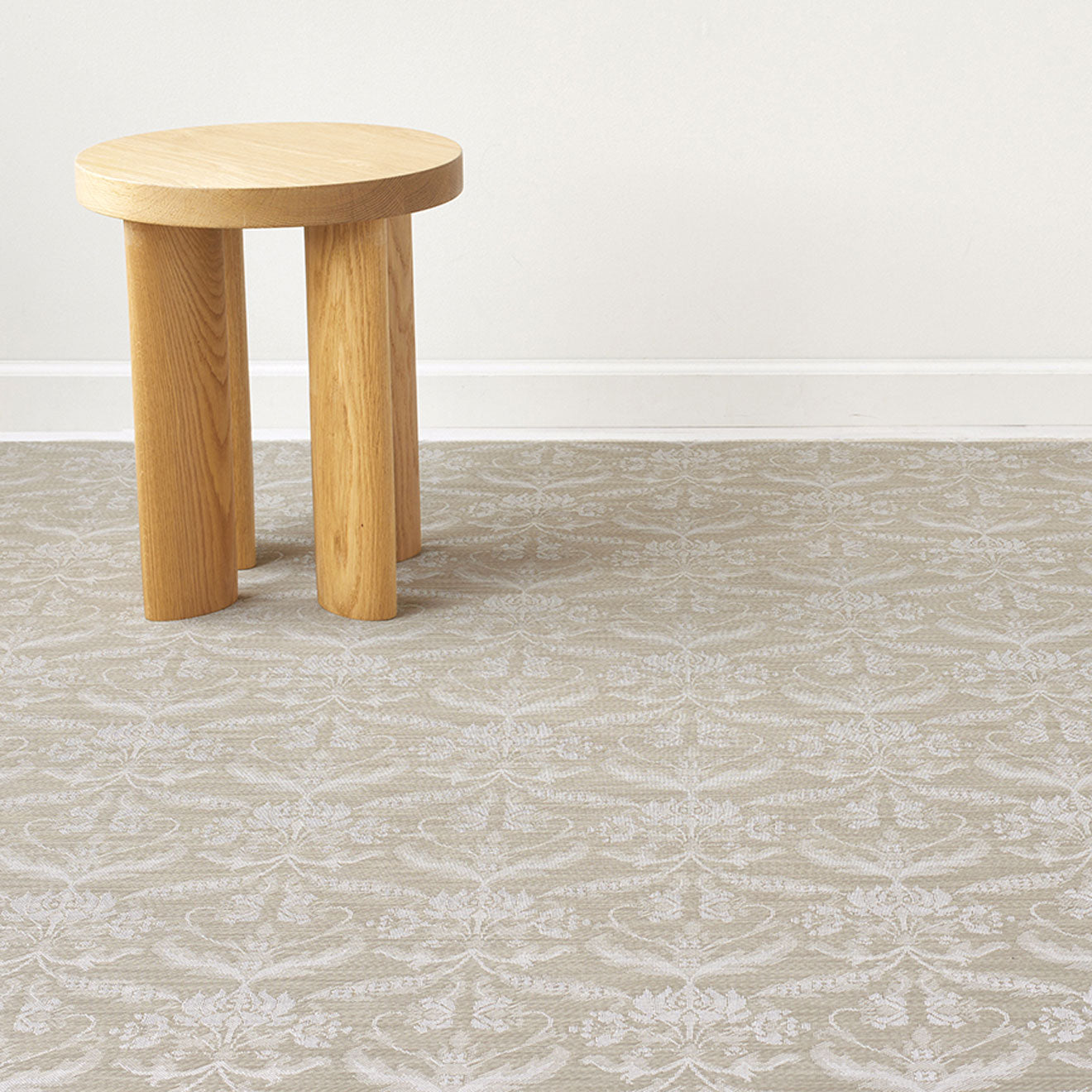 Damask Rugs - Flax With Prop