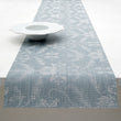 14'' x 72'' Table Runners in Muted Light Blue with White Accents