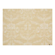 Rectangle Placemats in Muted Light Yellow with White Accents