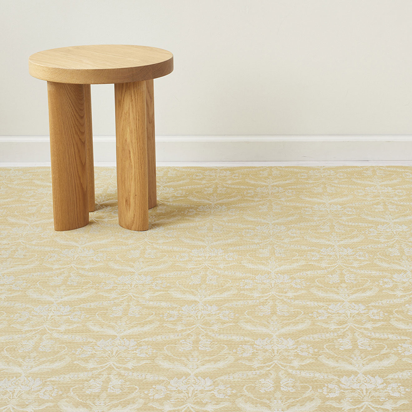 Damask Rugs - Wheat With Prop